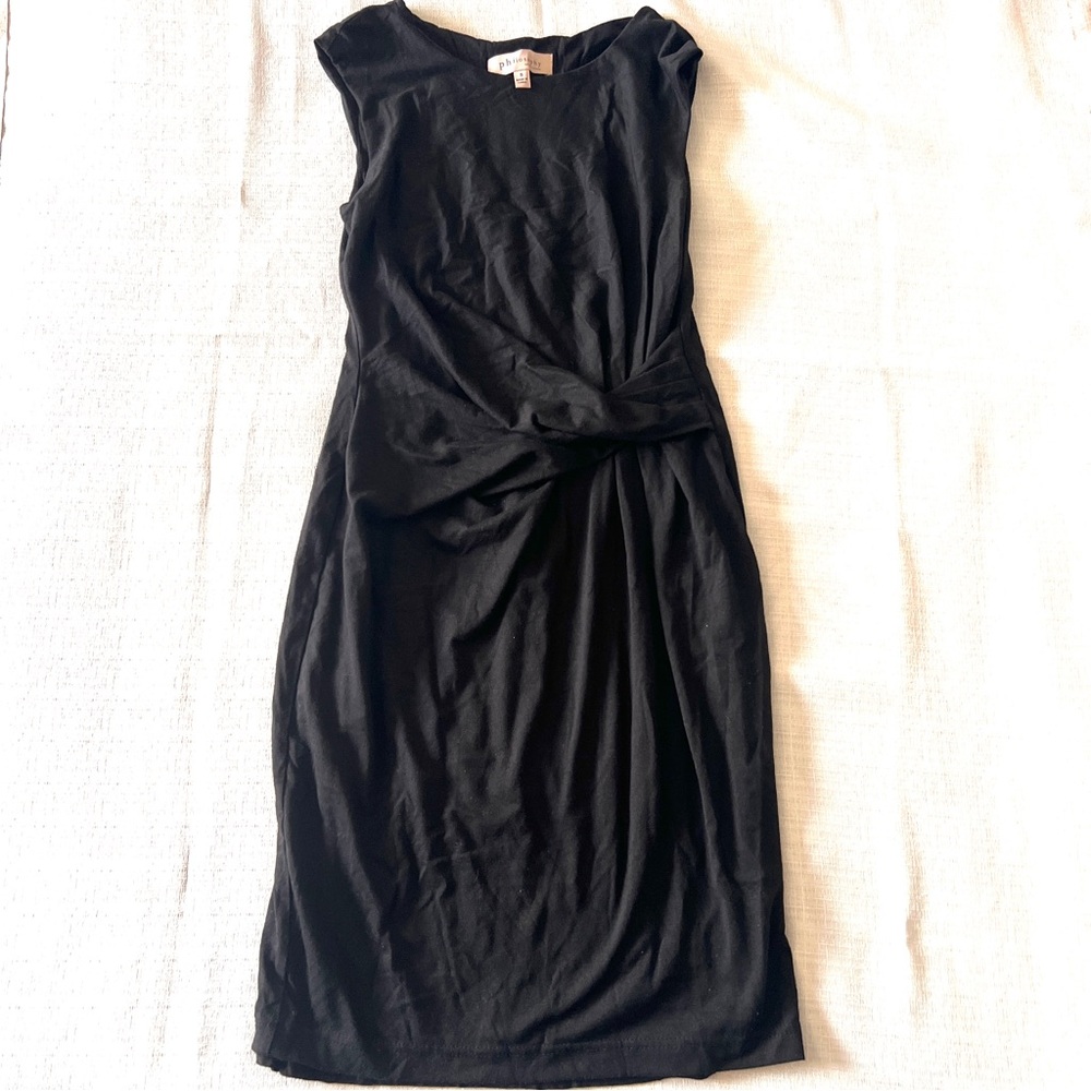 Philosophy Jersey Mini Black Dress S